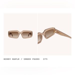 Dezi Read The Room Sunglasses Brown Honey Maple